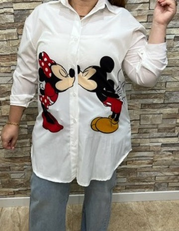 Camisa Kiss Minnie&Mikey