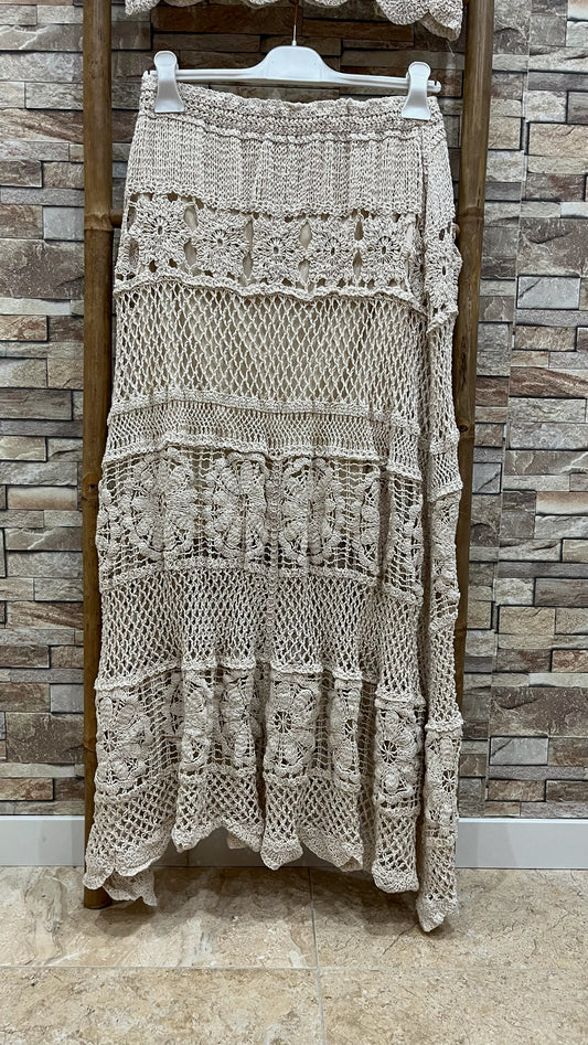 Falda Crochet